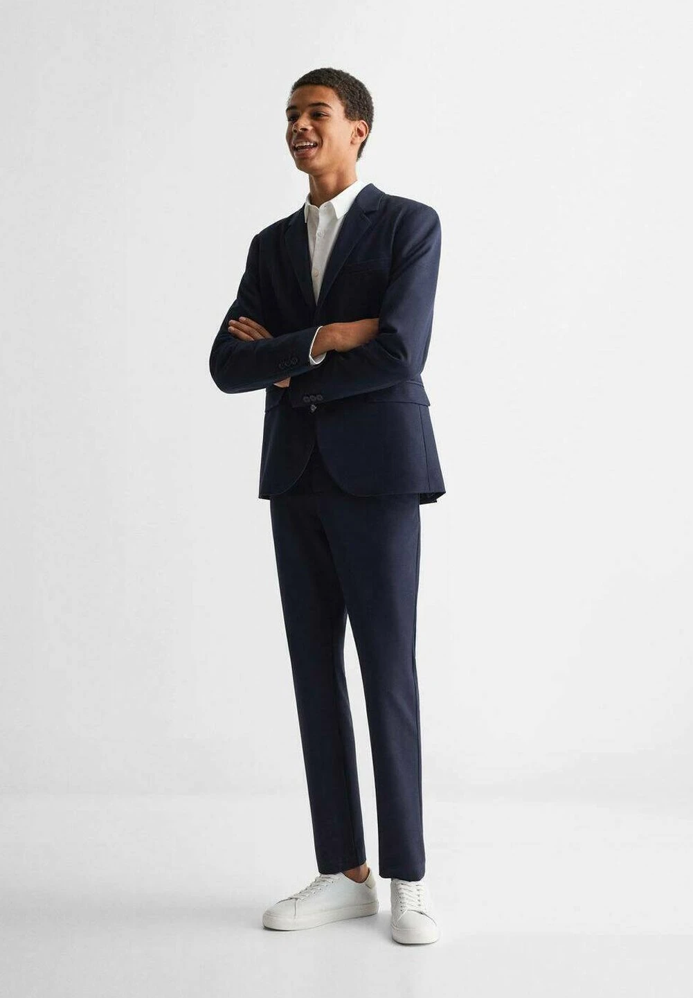 Mango Kids Suitpanb - Pantalón De Traje - Dunkles Marineblau