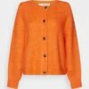 Selected Femme Slflulu LsNoos - Chaqueta De Punto - Orangeade