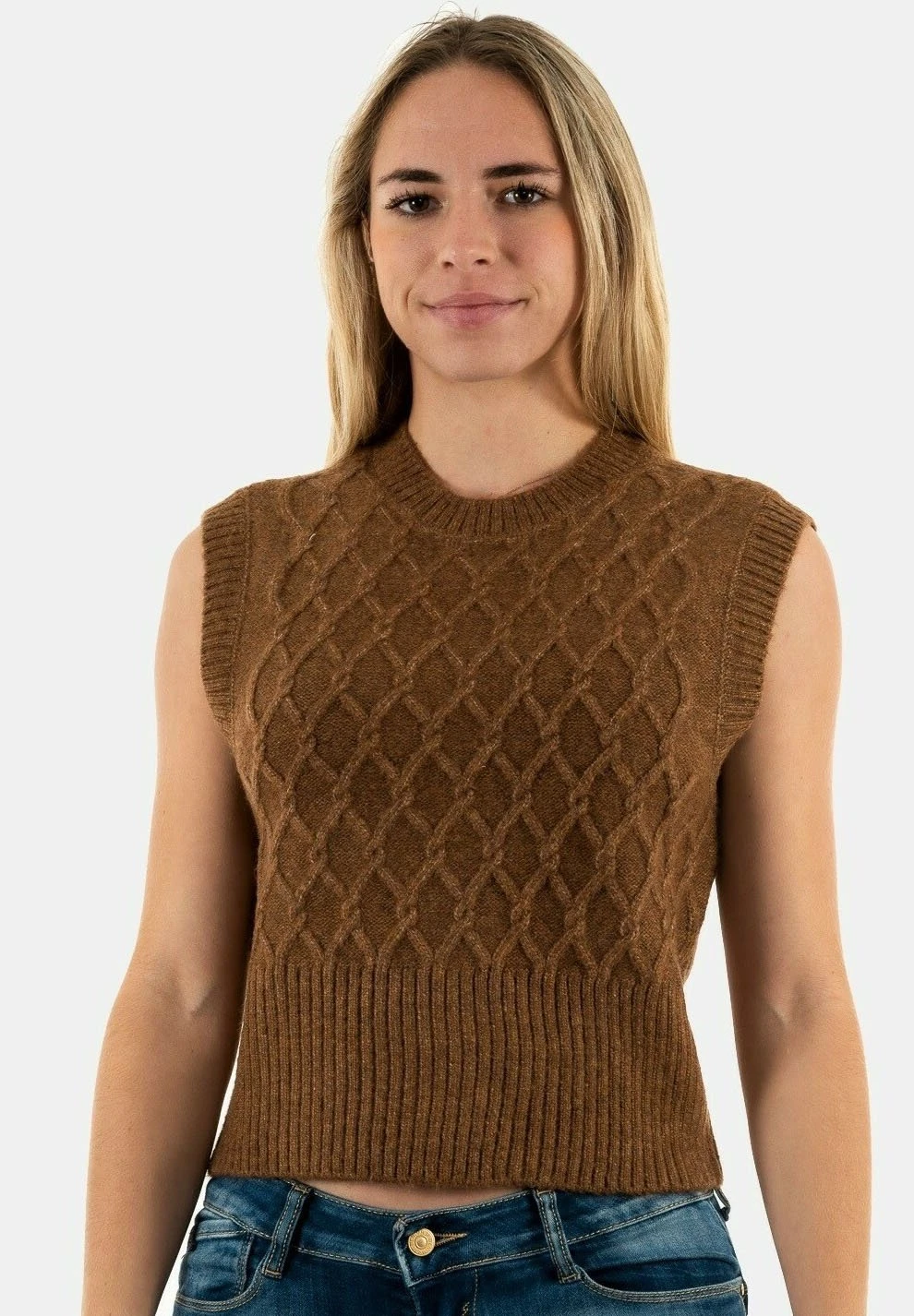 ONLY Jersey De Punto - Marron