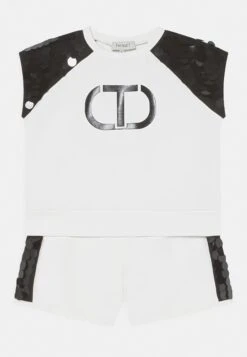 TWINSET Completo Set- Camiseta Estampada - Meringa/Nero