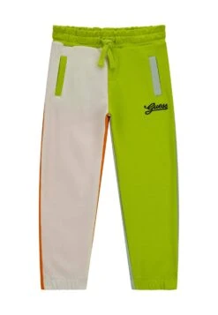 Guess Color Block - Pantalones Deportivos - Verde Fluo