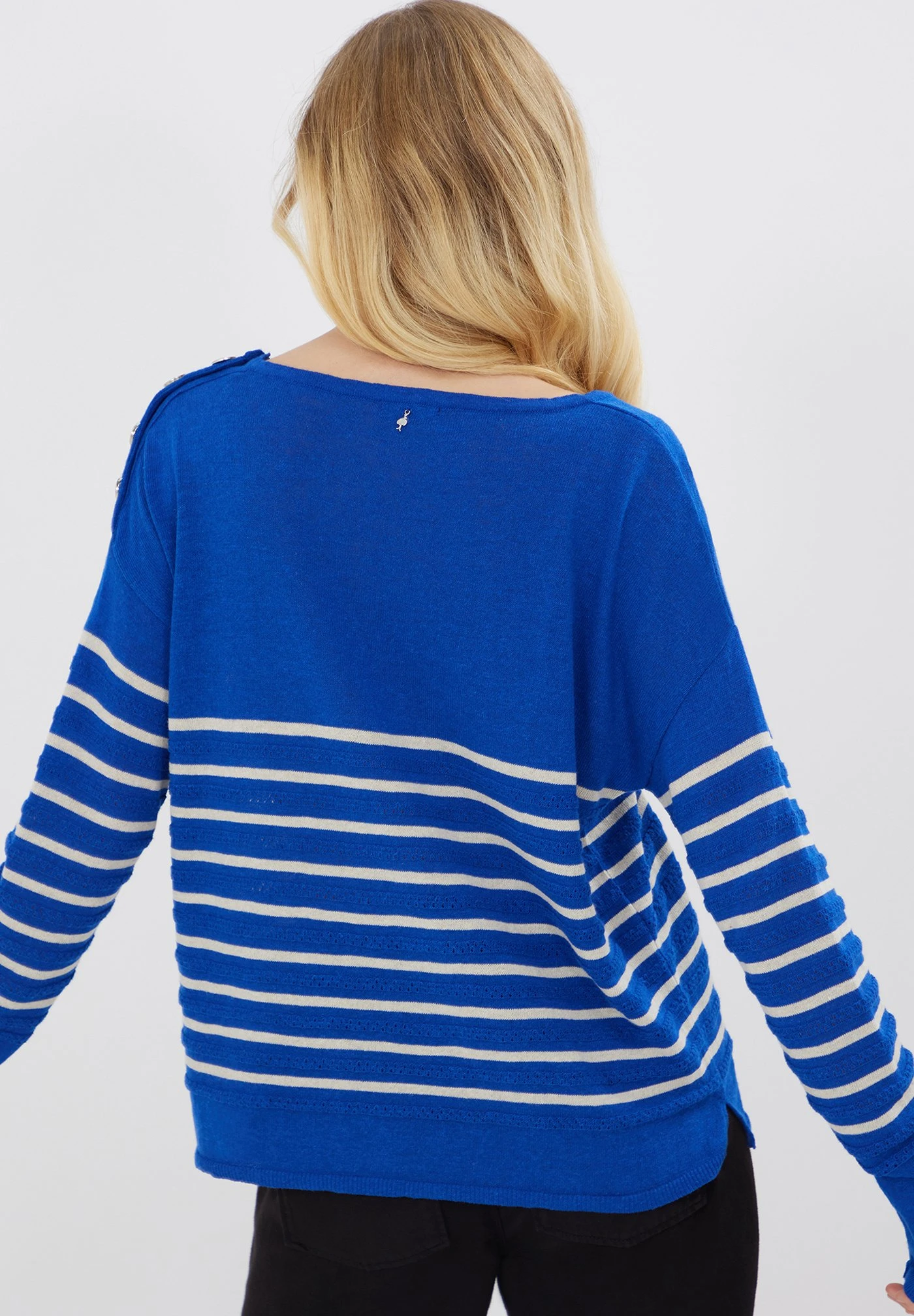 ONE STEP Tissia - Jersey De Punto - Blue White - Imagen 4