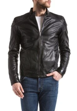 Blue Wellford - Chaqueta De Cuero - Black