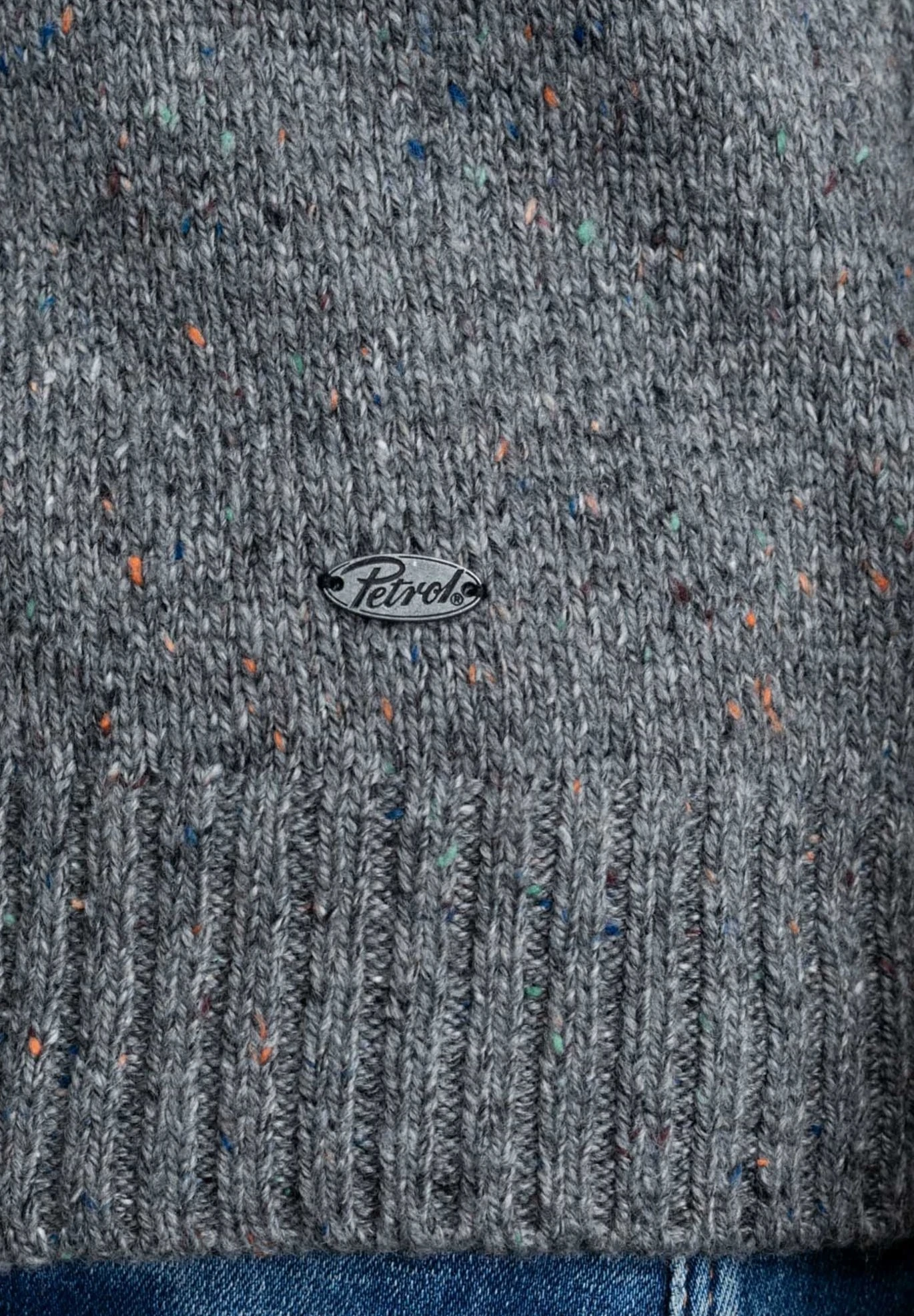 Petrol Industries Pullover - Jersey De Punto - Light Slate Melee - Imagen 5