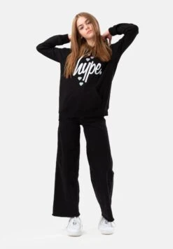 HYPE Script - Jersey Con Capucha - Black