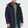 Only & Sons Onscarl Quilted Otw - Abrigo De Invierno - Dark Navy