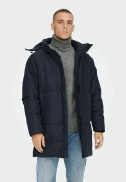 Only & Sons Onscarl Quilted Otw - Abrigo De Invierno - Dark Navy