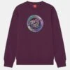 Santa Cruz Youth Vivid Dot Crew Unisex - Sudadera - Damson