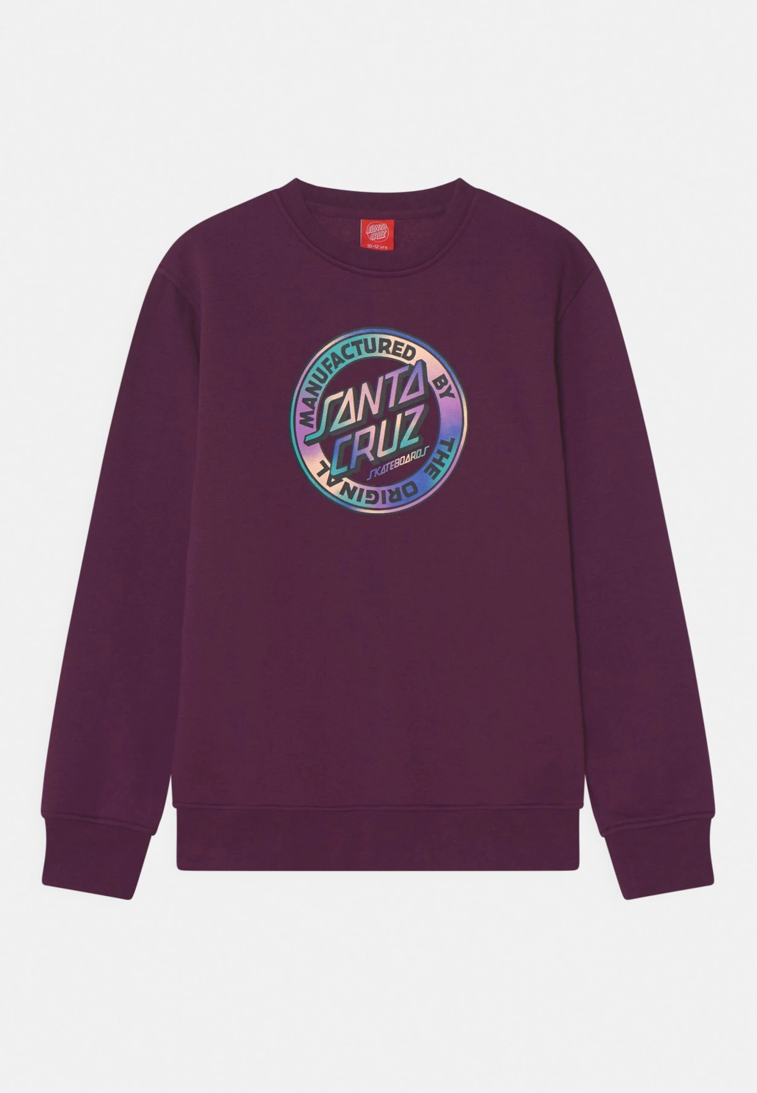 Santa Cruz Youth Vivid Dot Crew Unisex - Sudadera - Damson