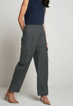 Next Straight Leg- Pantalones Cargo - Charcoal Grey