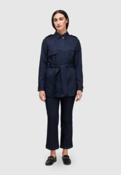 Avec Ceinture - Gabardina - Blu