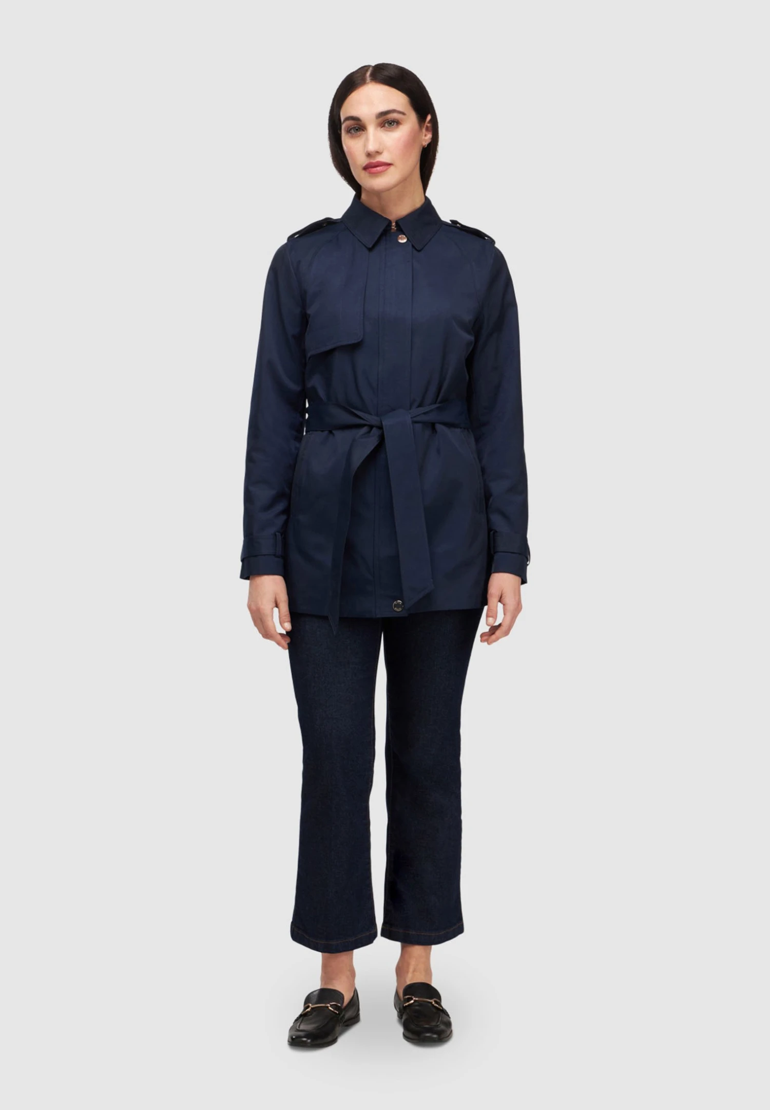 Avec Ceinture - Gabardina - Blu