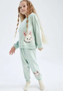 DeFacto Regular Fit - Pijama - Turquoise