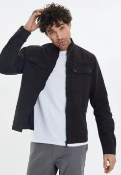 Threadbare Shacket Rye - Chaqueta Vaquera - Black