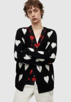 AllSaints Amore - Chaqueta De Punto - Black/White