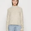 ONLY Onlsilly Highneck - Jersey De Punto - Pumice Stone Melange