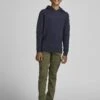 Jack & Jones Junior Jjebasic Jr - Jersey Con Capucha - Navy Blazer