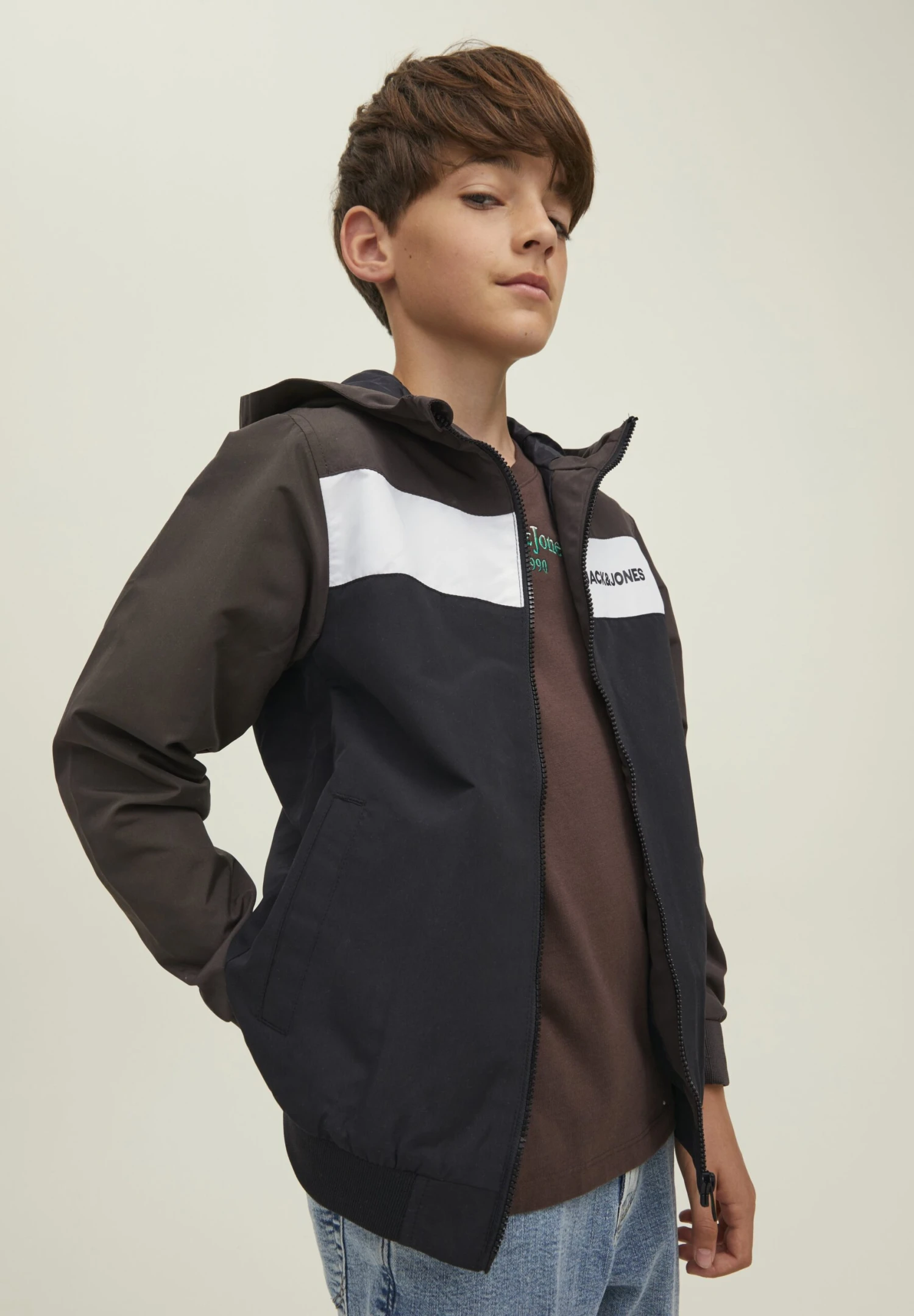 Jack & Jones Junior Jjerush Blocking Noos Jnr - Chaqueta De Entretiempo - Mulch - Imagen 6