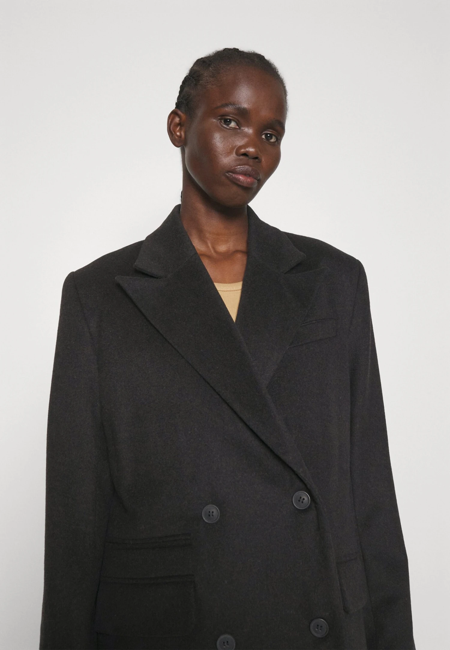 Materiel Maxi Coat Slits - Abrigo Clásico - Deep Brown - Imagen 6