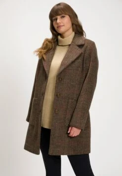 Ulla Popken Abrigo Clásico - Mahonibruin