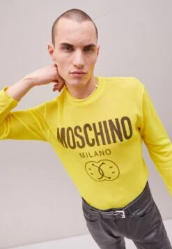MOSCHINO Jersey De Punto - Yellow
