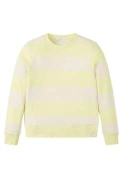 Tom Tailor Gestreiftes - Sudadera - Lemon Grass Yellow