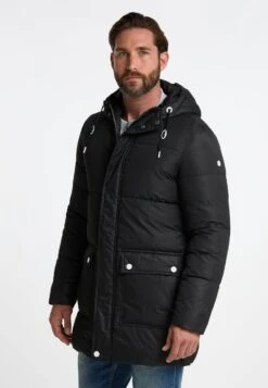 Dreimaster Abrigo De Invierno - Schwarz