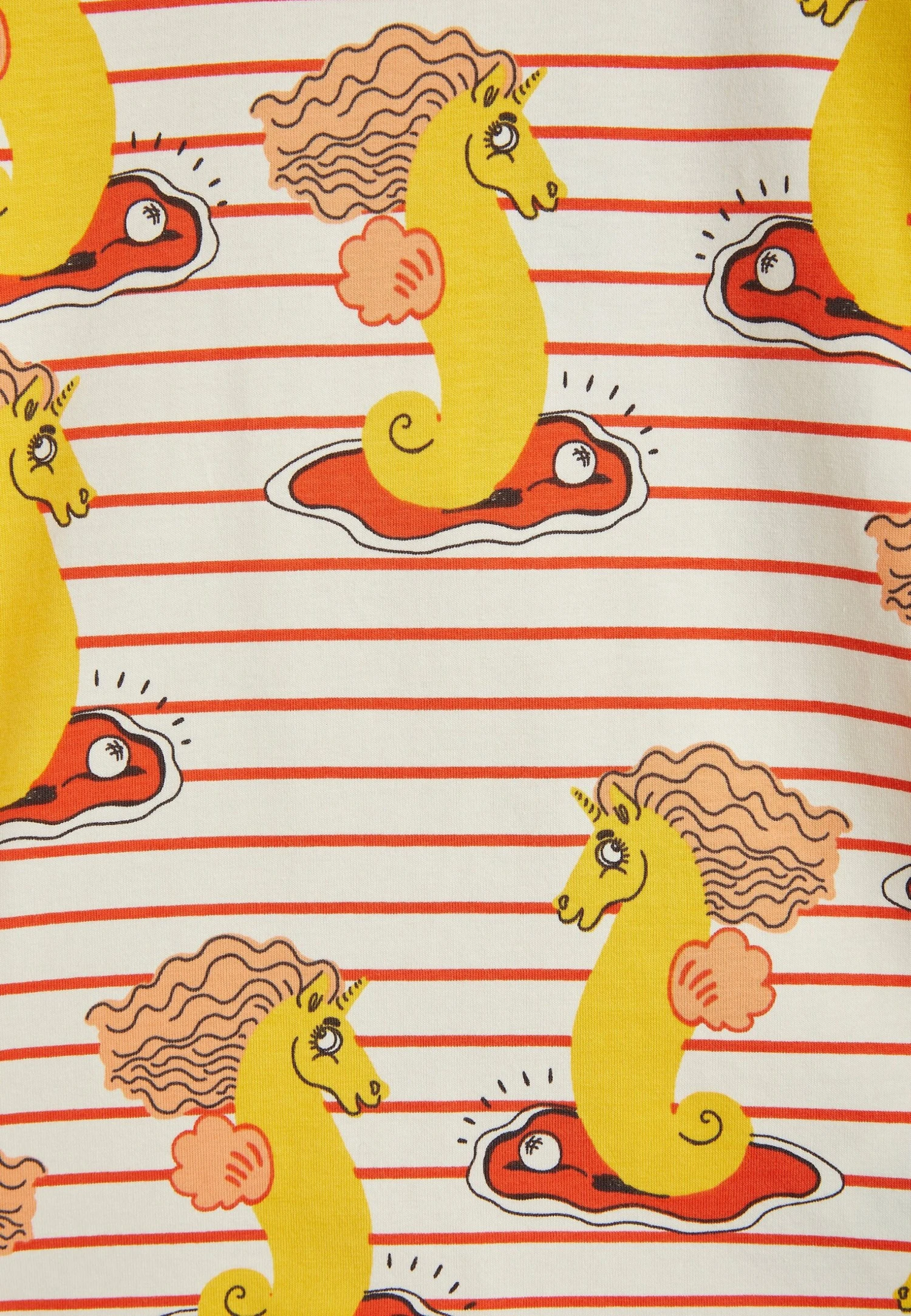 Mini Rodini Unicorn Seahorse Unisex - Leggings - Red - Imagen 3