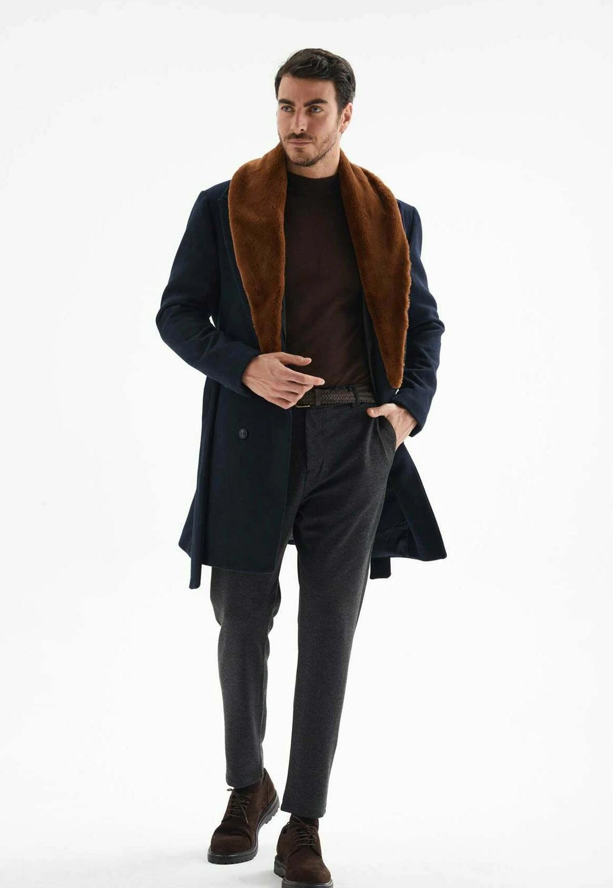 Abrigo De Invierno - Navy Blue - Imagen 4