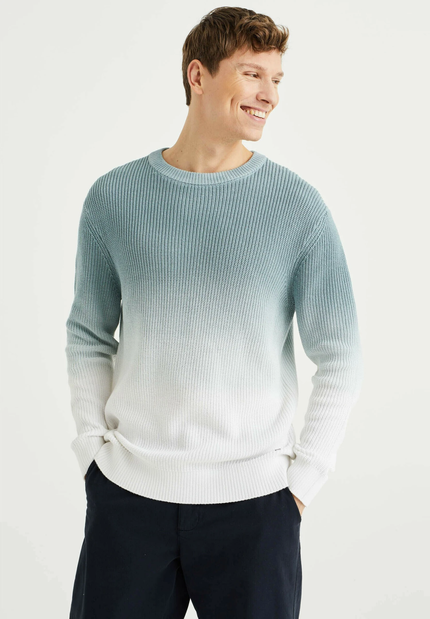 WE FASHION Dip-Dye - Jersey De Punto - White