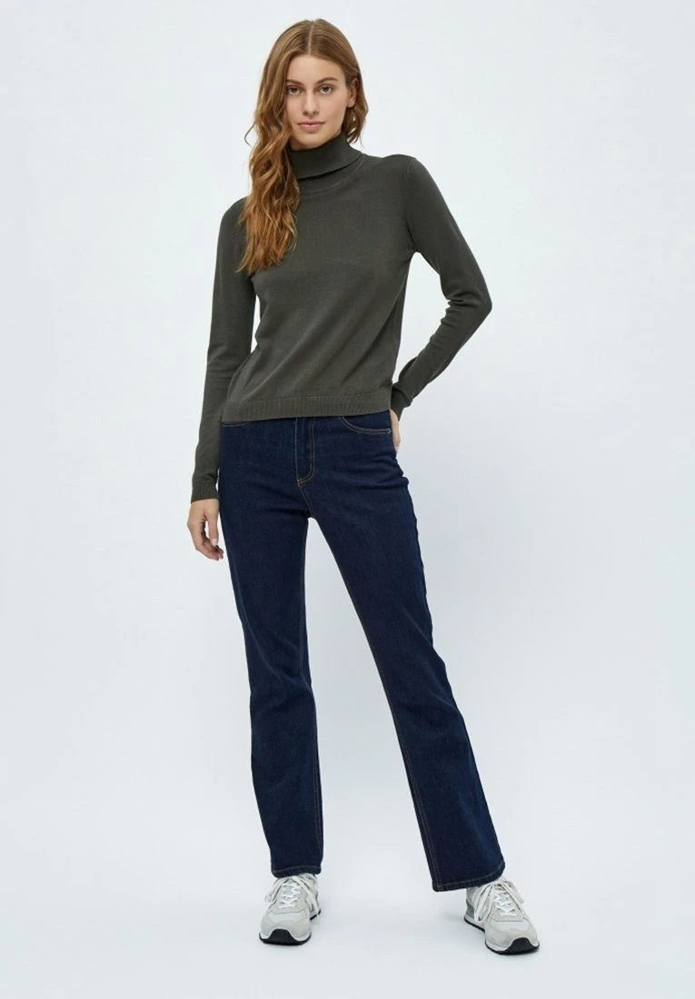 Peppercorn Tana Roll Neck - Jersey De Punto - Beluga Green - Imagen 2