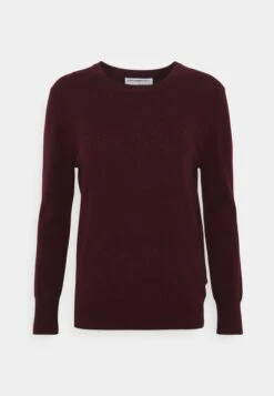 Classic Crew Neck- Jersey De Punto - Burgundy