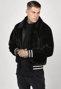 SikSilk Bomber Jacket - Chaquetas Bomber - Black