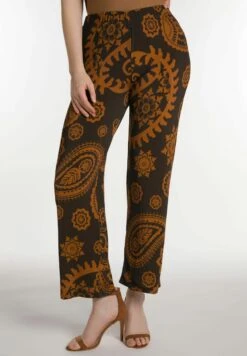 Ulla Popken Pantalones - Dunkelbraun