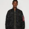 Alpha Industries Ma-1 Puckered - Chaquetas Bomber - Black