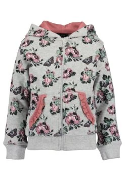 Blue Seven Mit Roses - Sudadera Con Cremallera - Nebel