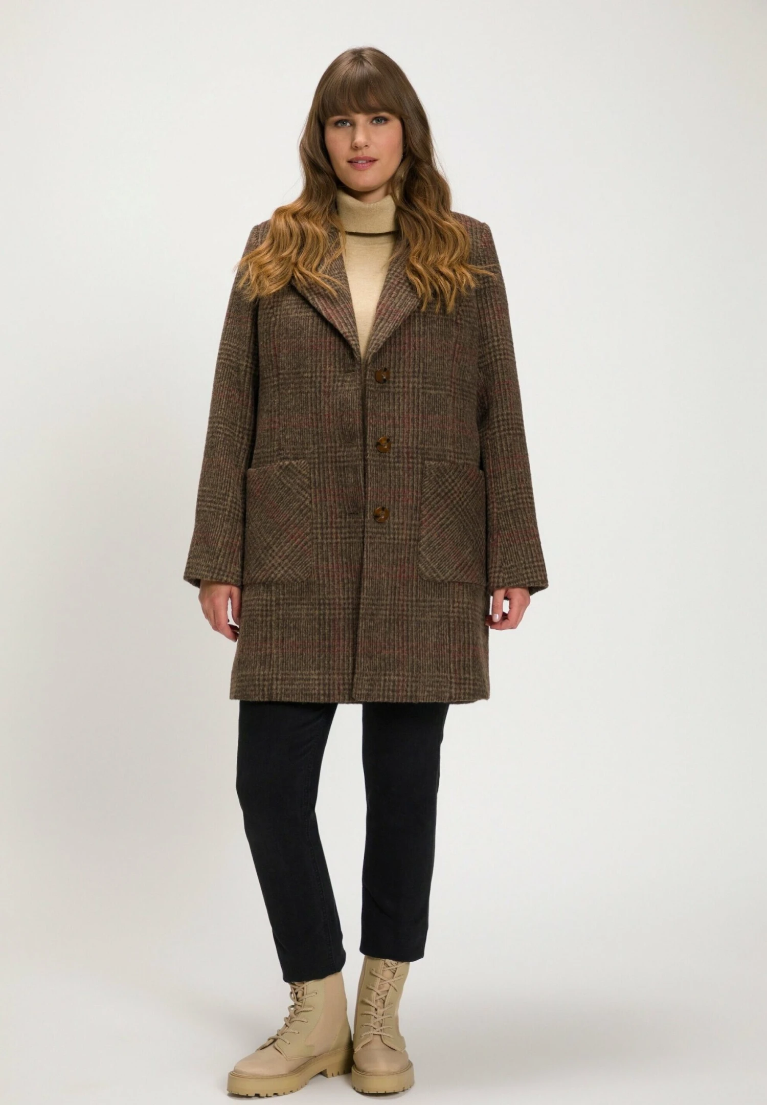 Ulla Popken Abrigo Clásico - Mahonibruin - Imagen 2