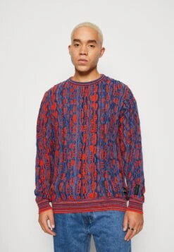 CARLO COLUCCI Rundhals Unisex - Jersey De Punto - Royal/Orange