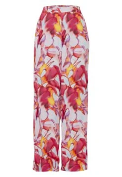 ICHI Ihpomona Pa - Pantalones - Carmine Multi Color Aop