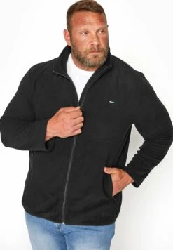 Big TallEssential Zip Through- Forro Polar - Black