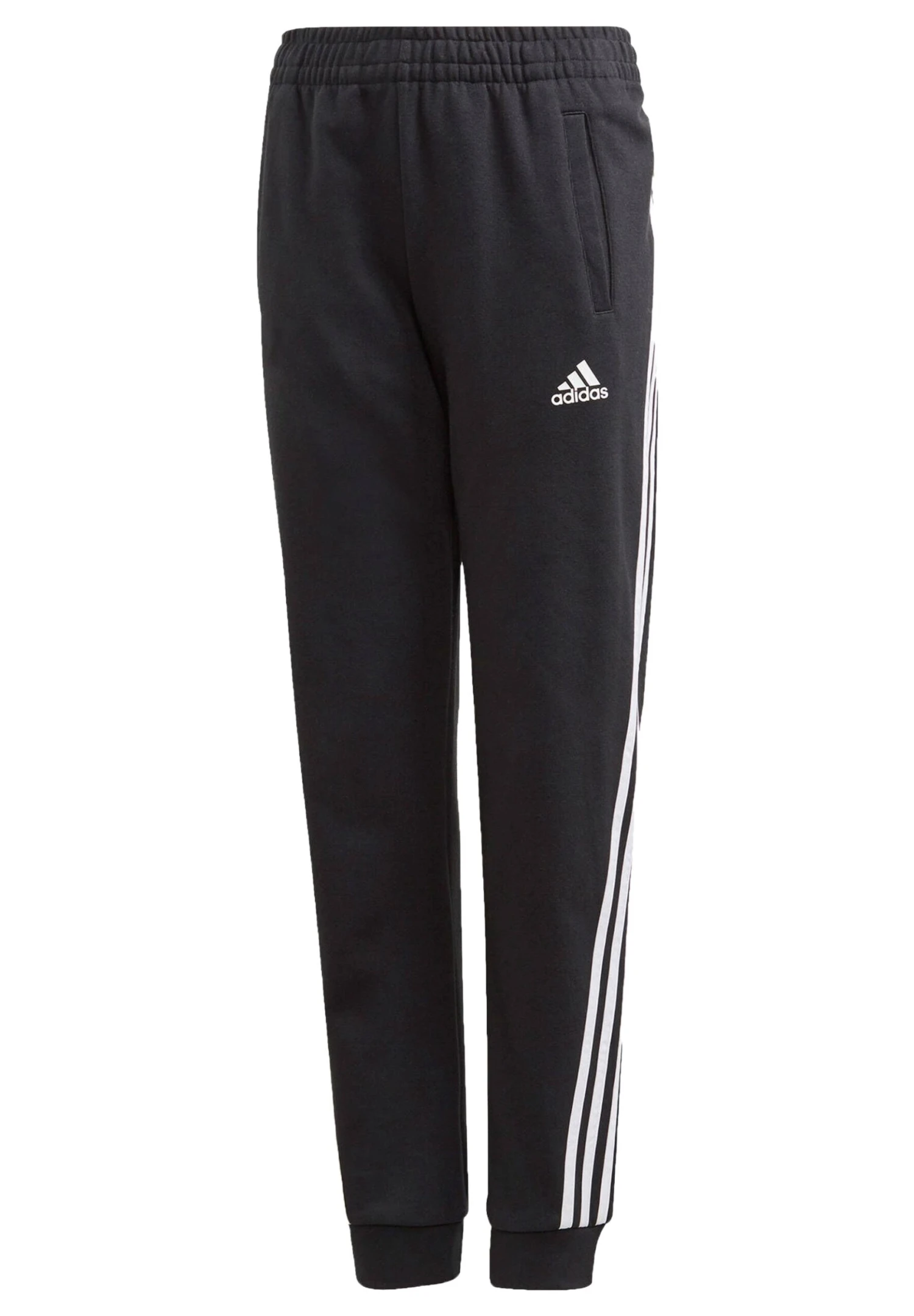 ADIDAS PERFORMANCE Stripes Tapered Leg Tracksuit Bottoms Unisex - Pantalones Deportivos - Black