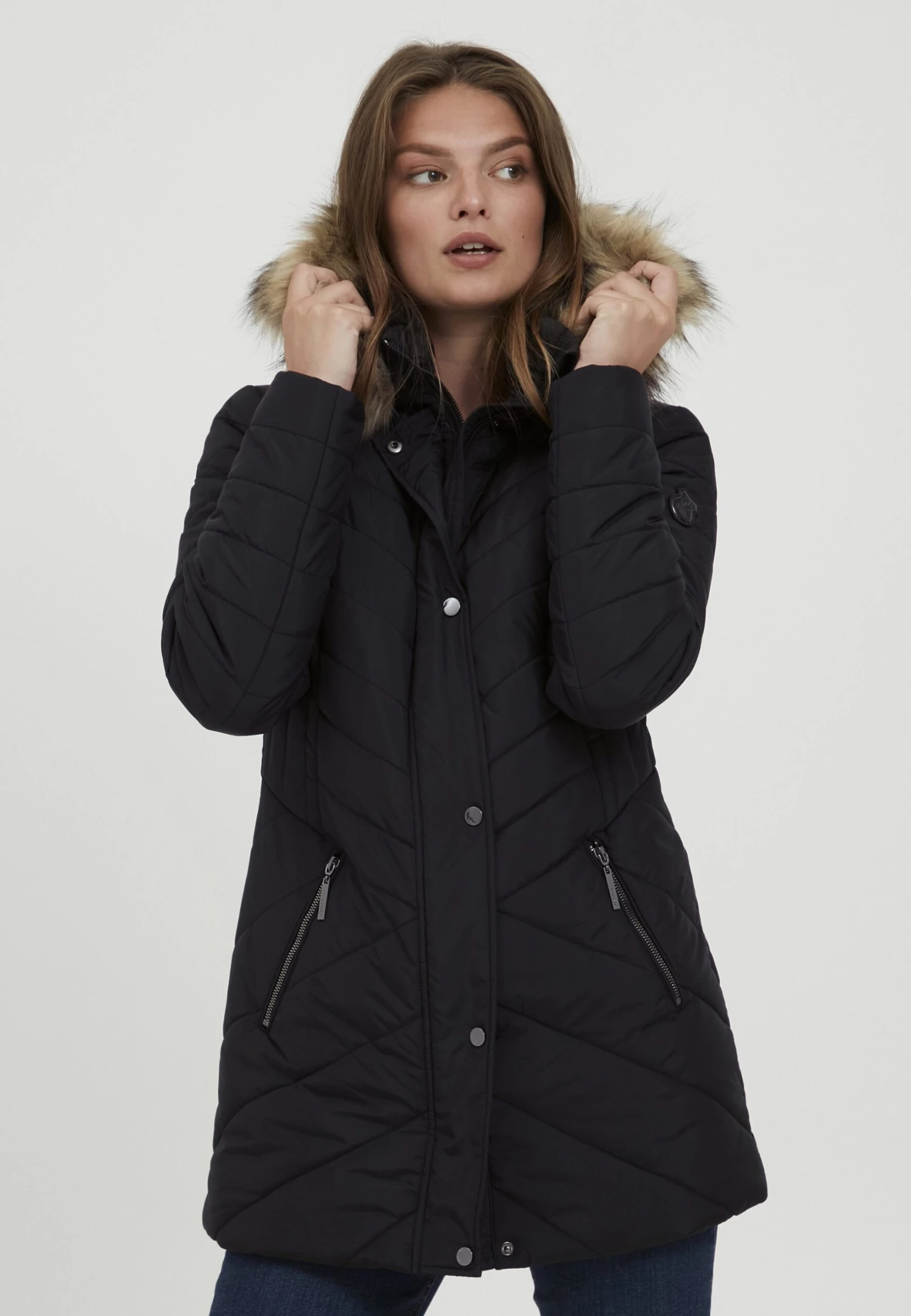 Fransa Frbavest 2 Outerwear - Abrigo De Invierno - Black
