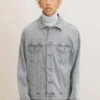 TOM TAILOR Denim Chaqueta Vaquera - Clean Light Stone Grey Denim