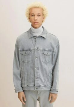 TOM TAILOR Denim Chaqueta Vaquera - Clean Light Stone Grey Denim