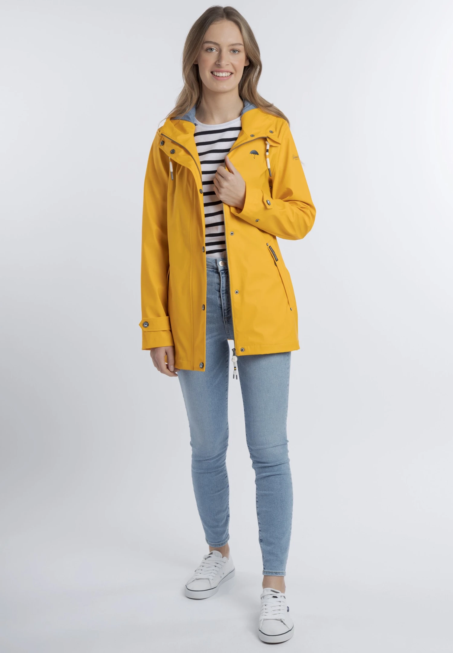 Schmuddelwedda Incus - Impermeable - Sonnengelb Marine Melange - Imagen 2