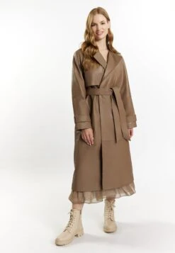 Dreimaster Aus Incus - Gabardina - Schlamm