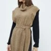 DESIRES Elis- Poncho - Winter Twig Sand Melange
