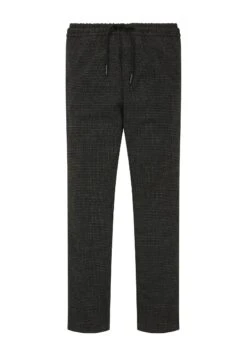 Tom Tailor Pantalones Deportivos - Black And Grey Small Check