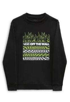 Vans Neon Flames Crew - Sudadera - Black