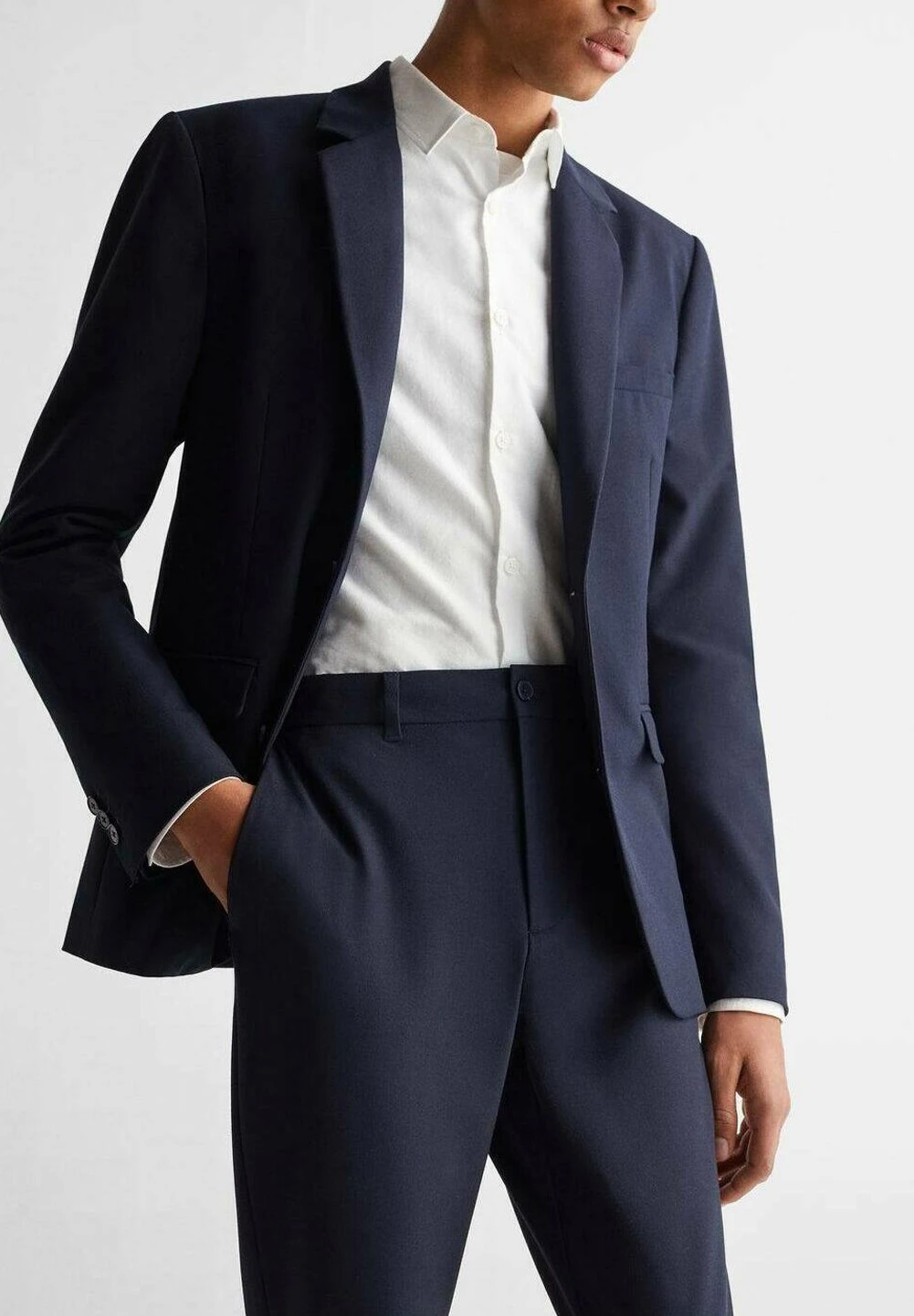 Mango Kids Suitpanb - Pantalón De Traje - Dunkles Marineblau - Imagen 4